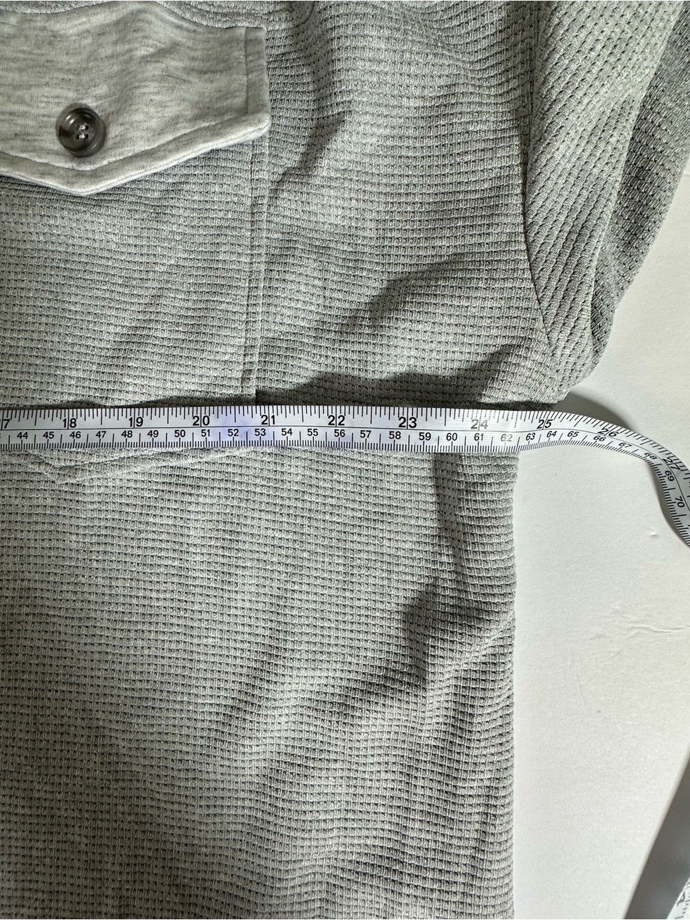 CUPSHE Light Collared Gray Button-Up Shacket Jacket WomenS Sz Large Waffle Textu - Picture 8 of 9